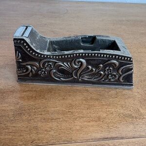 Godinger Silver Tape Dispenser Ornate Artistic Decorative Desk Accessory 1991